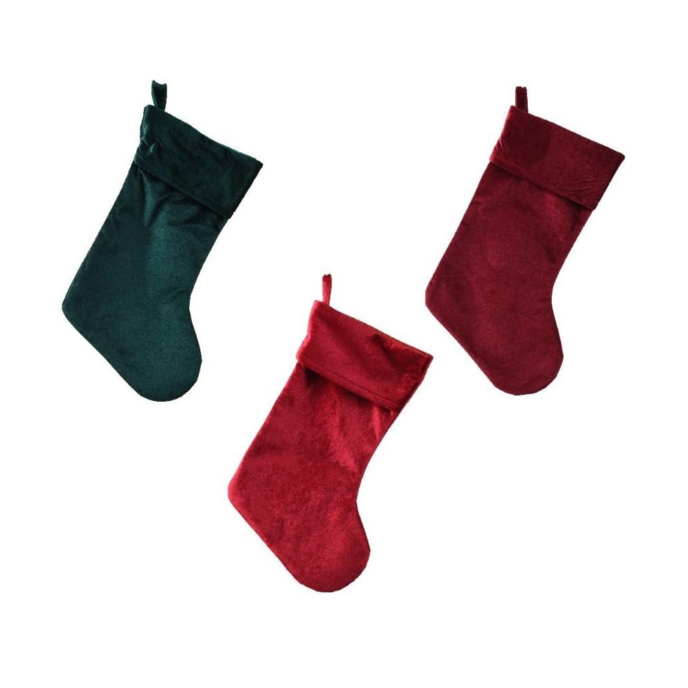 CALZA EPIFANIA VELLUTO 3 COLORI H.42CM.